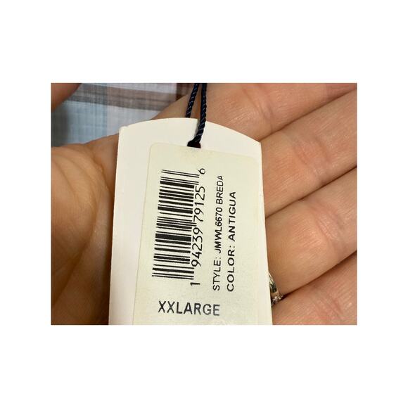 Johnnie-O Plaid Breda Button Down in Antigua NWT Sz. XXL - Picture 4 of 8